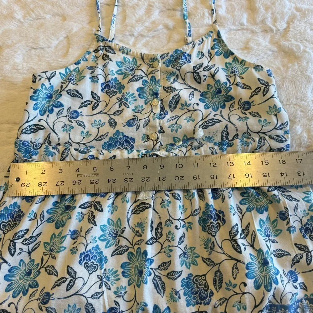 Old Navy Girls XL (14) Sleeveless Button-Front Tiered Fit‎ & Flare Midi Dress